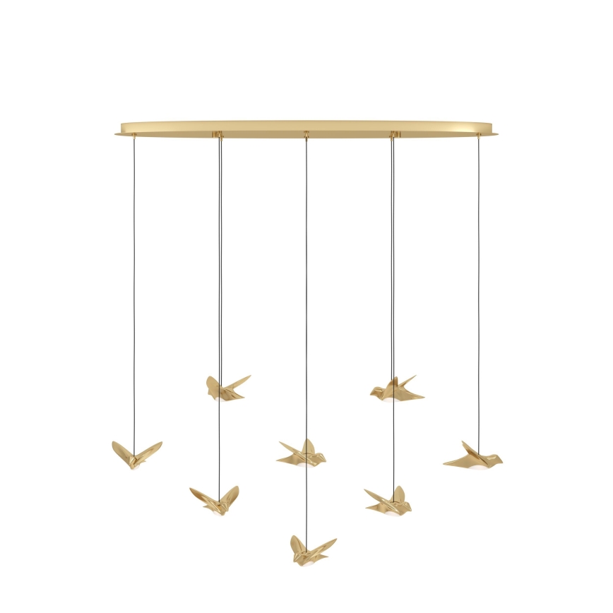 Eglo - LED Dimmable chandelier on a string 8xLED/4,2W/230V 3000K gold