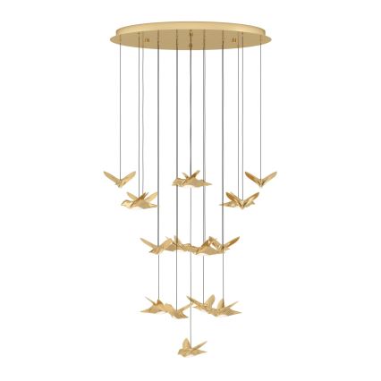 Eglo - LED Dimmable chandelier on a string 17xLED/3W/230V 3000K gold