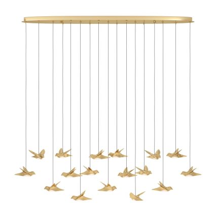 Eglo - LED Dimmable chandelier on a string 17xLED/3W/230V 3000K gold