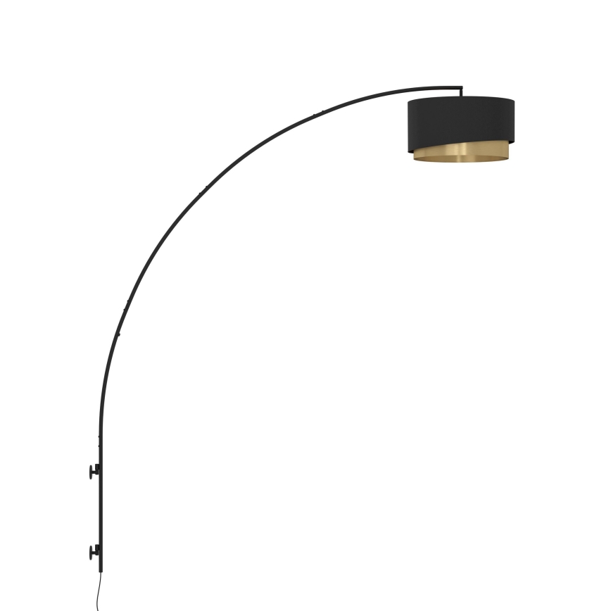 Eglo - Wall light 1xE27/40W/230V black/gold