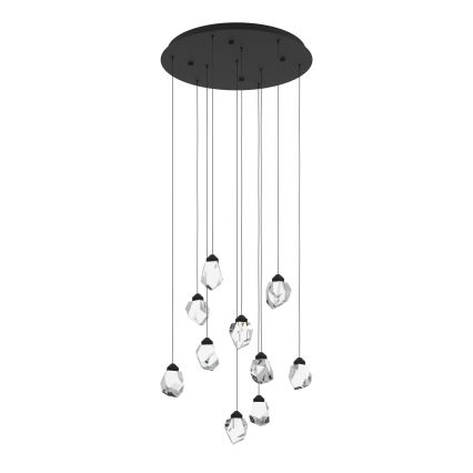 Eglo - LED Dimmable chandelier on a string 10xLED/3W/230V 3000K black/clear