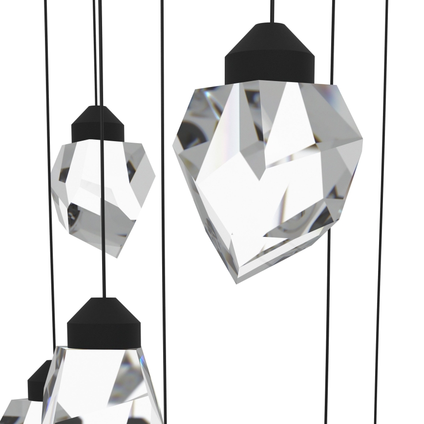Eglo - LED Dimmable chandelier on a string 10xLED/3W/230V 3000K black/clear