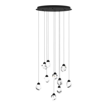 Eglo - LED Dimmable chandelier on a string 10xLED/3W/230V 3000K black/clear