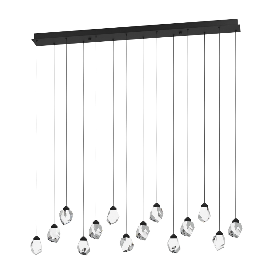 Eglo - LED Dimmable chandelier on a string 14xLED/3W/230V 3000K black/clear