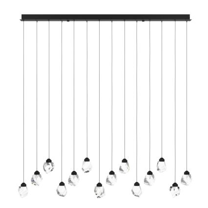 Eglo - LED Dimmable chandelier on a string 14xLED/3W/230V 3000K black/clear