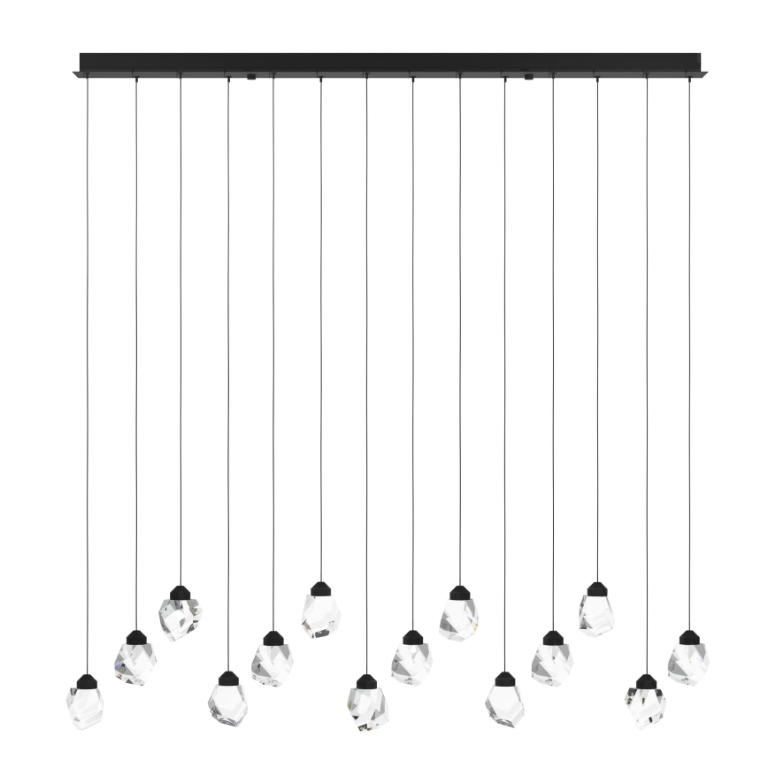 Eglo - LED Dimmable chandelier on a string 14xLED/3W/230V 3000K black/clear