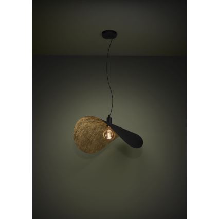 Eglo - Chandelier on a string 1xE27/40W/230V 80 cm black/gold