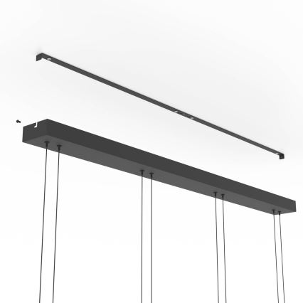 Eglo - LED Dimmable Cable Pendant Light 4xLED/5.8W/230V Black/Smoked