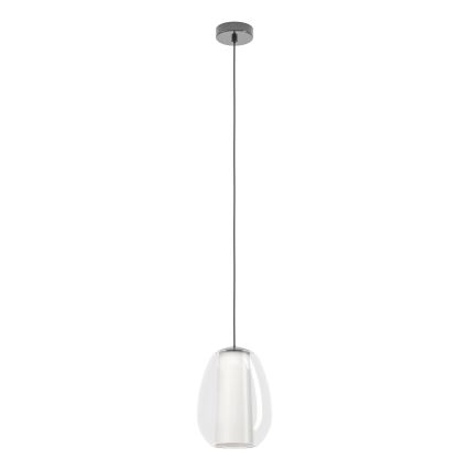 Eglo - LED Dimmable Pendant on Cable LED/7W/230V + LED/1,6W 2200-6500K Black Chrome