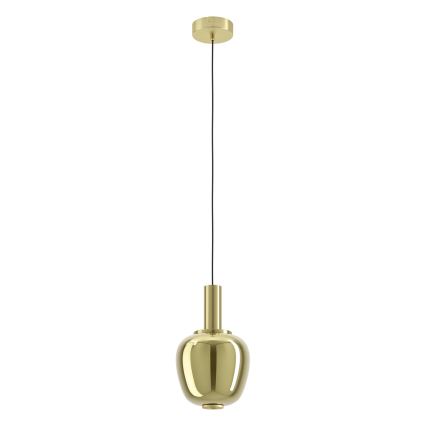 Eglo - Dimmable LED pendant light on cable LED/5,5W/230V + LED/1,6W 2200-6500K dia. 21 cm gold