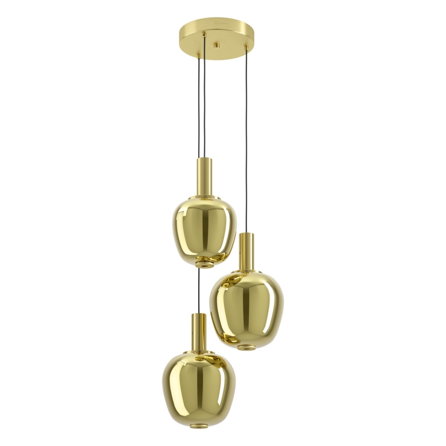 Eglo - Dimmable LED chandelier LED/5W/230V + 2xLED/6.5W + 3xLED/1.6W 2200-6500K gold
