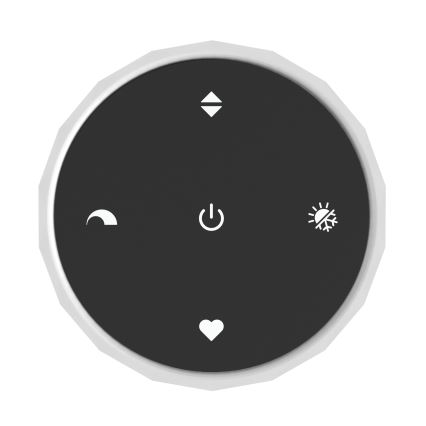 Eglo - LED dimmable cable-suspended pendant light 5xLED/5.8W/230V 2200-6500K black/beige/smoke + remote control