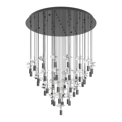 Eglo Stars of Light - LED pendant on cable, 43 LEDs / 2.1 W each / 230 V, 2200/3000/4000 K, polished chrome