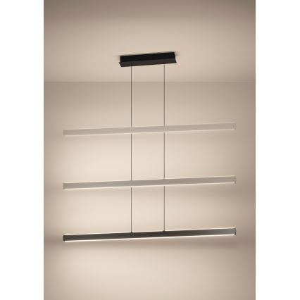 Eglo Stars of Light - LED Dimmable Cable-Hung Pendant Light LED/30W/230V, Black + Remote Control