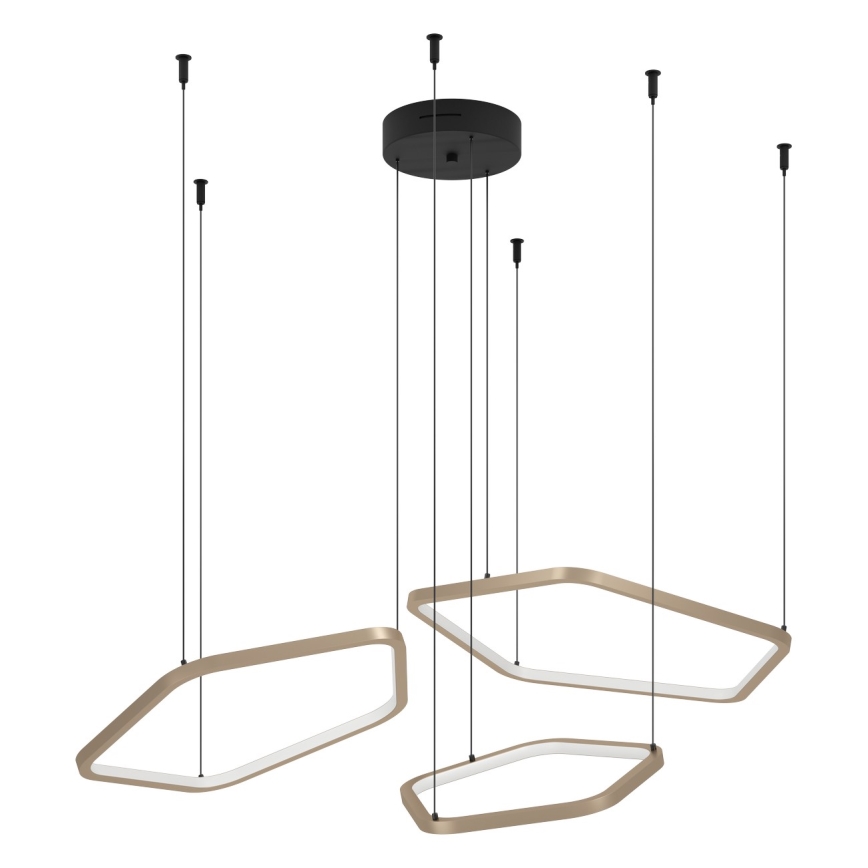 Eglo - Dimmable LED Cable-Hung Pendant LED/50W/230V 2200-6500K Brass + Remote Control