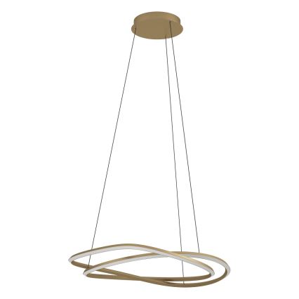 Eglo - LED Dimmable Cable-Suspended Pendant Light LED/60W/230V 2200-6500K Gold + Remote Control