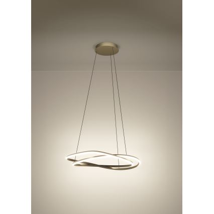 Eglo - LED Dimmable Cable-Suspended Pendant Light LED/60W/230V 2200-6500K Gold + Remote Control