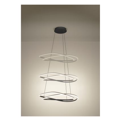 Eglo - LED Dimmable Cable Pendant Light LED/60W/230V 2200-6500K gray + remote control