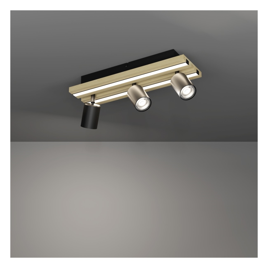 Eglo - LED spotlight 3xLED/2.2W/230V + 2xLED/1.2W + 2xLED/2W beige/black