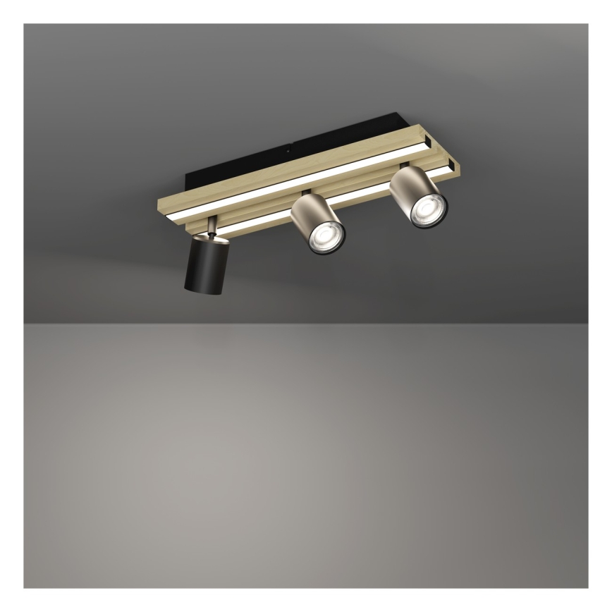 Eglo - LED Spotlight 3xLED/2.2W/230V + 2xLED/1.2W + 2xLED/2W beige/black