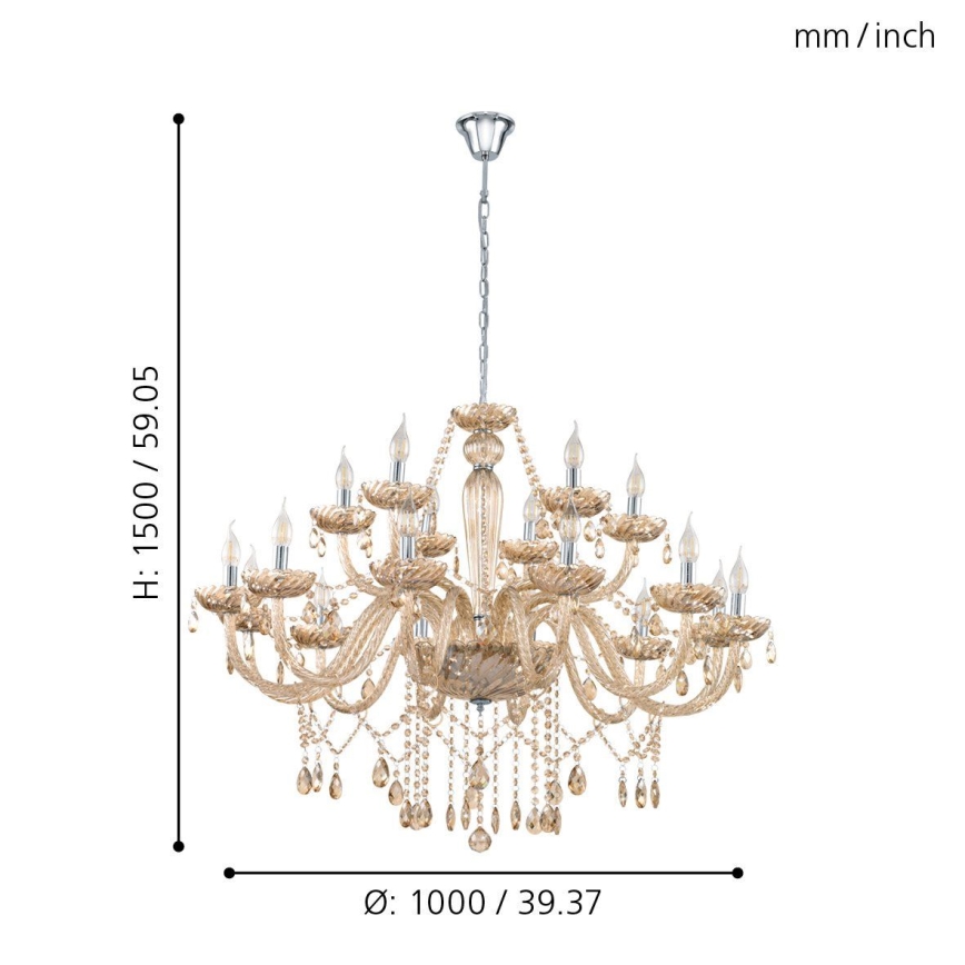 Eglo - Chandelier 18xE14/40W/230V