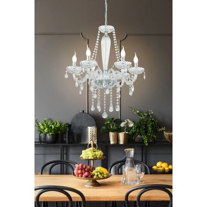 Eglo 39099 - Chandelier BASILANO 1 6xE14/40W/230V