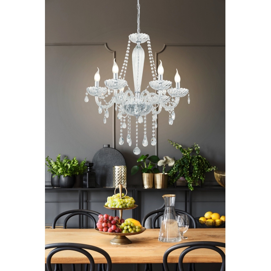 Eglo 39099 - Chandelier BASILANO 1 6xE14/40W/230V