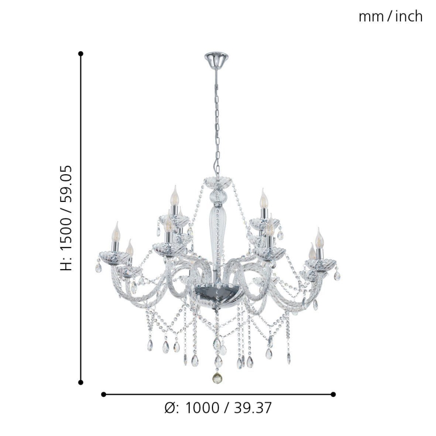Eglo - Chandelier 12xE14/40W/230V