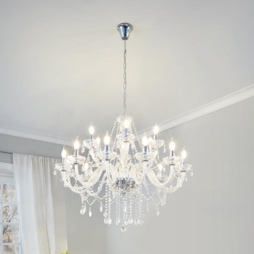 Eglo 39103 - Chandelier BASILANO 1 18xE14/40W/230V