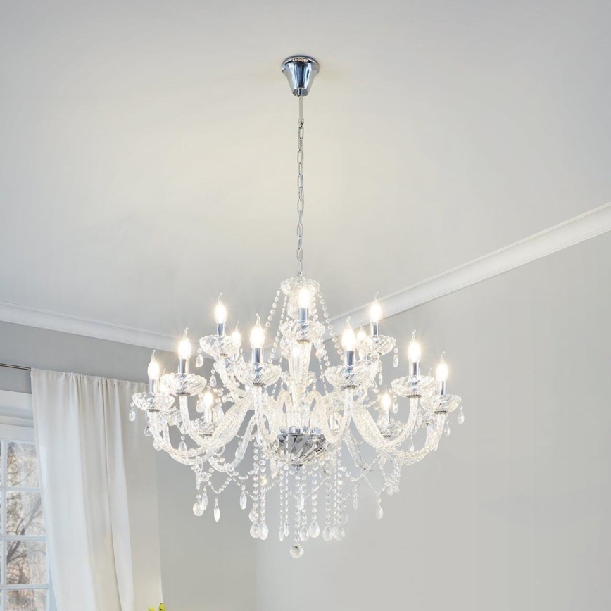 Eglo 39103 - Chandelier BASILANO 1 18xE14/40W/230V