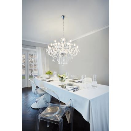 Eglo 39103 - Chandelier BASILANO 1 18xE14/40W/230V