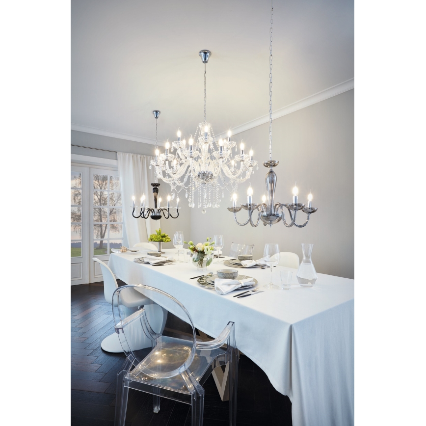 Eglo 39103 - Chandelier BASILANO 1 18xE14/40W/230V