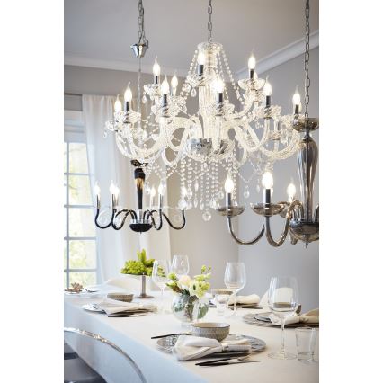 Eglo 39103 - Chandelier BASILANO 1 18xE14/40W/230V