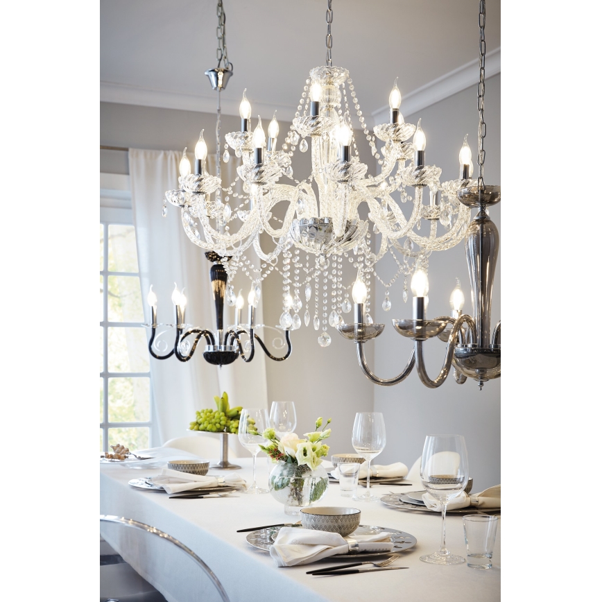 Eglo 39103 - Chandelier BASILANO 1 18xE14/40W/230V
