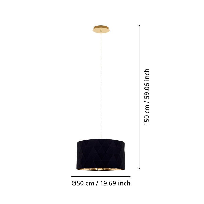 Eglo 39224 - DOLORITA cable pendant light 3xE27/60W/230V
