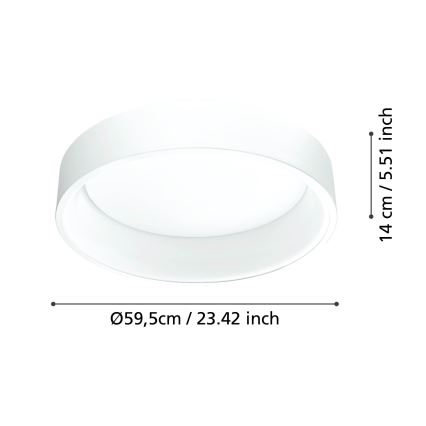 Eglo - LED Dimmable ceiling light 1 LED/35,2W/230V