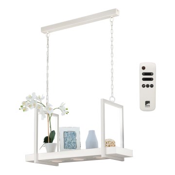Eglo 39301 - CALAMONA LED RGBW dimmable chain-hung chandelier with shelf, 3xLED/6W/230V + remote control