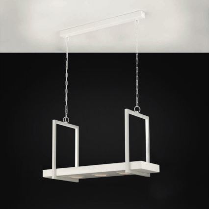 Eglo 39301 - CALAMONA LED RGBW dimmable chain-hung chandelier with shelf, 3xLED/6W/230V + remote control