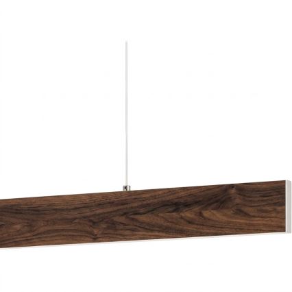 Eglo - LED pendant on cable LED/17W/230V + LED/4.2W walnut