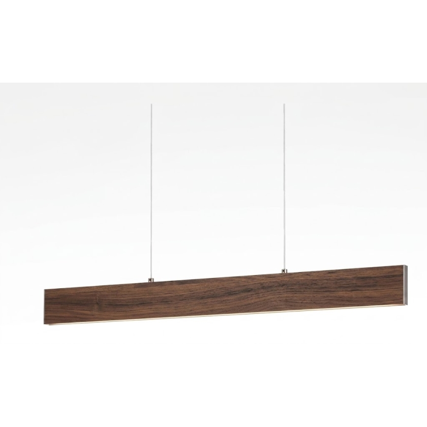 Eglo - LED pendant on cable LED/17W/230V + LED/4.2W walnut
