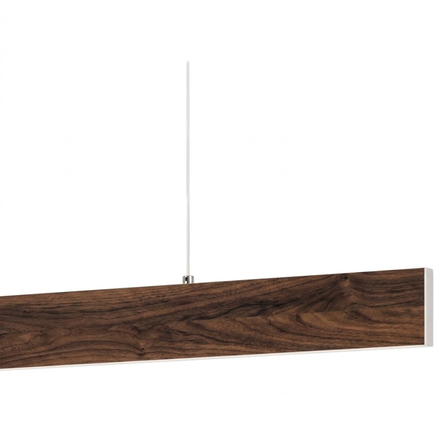 Eglo - Dimmable LED pendant light on cable LED/21W/230V + LED/8,4W walnut