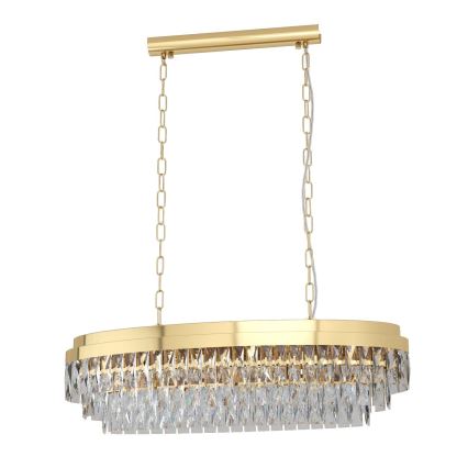 Eglo - Chandelier on a chain 10xE14/40W/230V golden