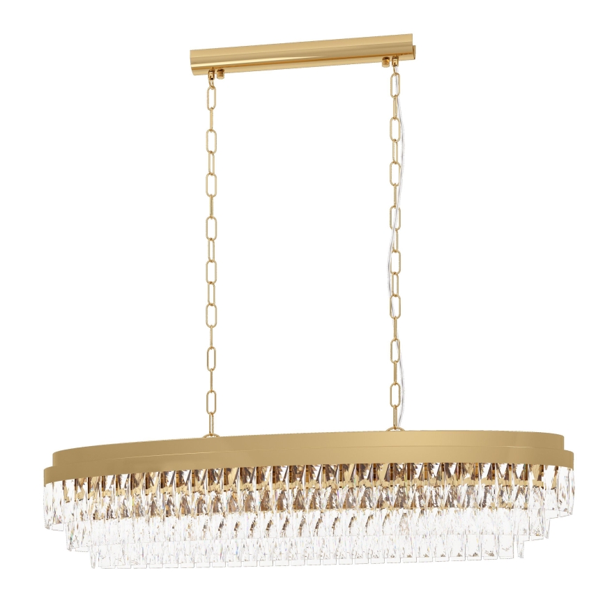 Eglo - Chandelier on a chain 13xE14/40W/230V golden