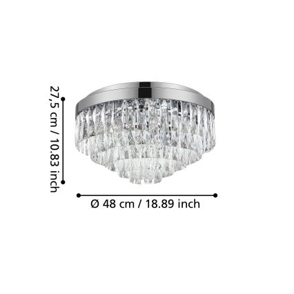 Eglo - Ceiling light 8xE14/40W/230V