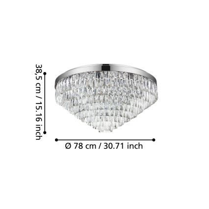Eglo - Ceiling light 16xE14/40W/230V