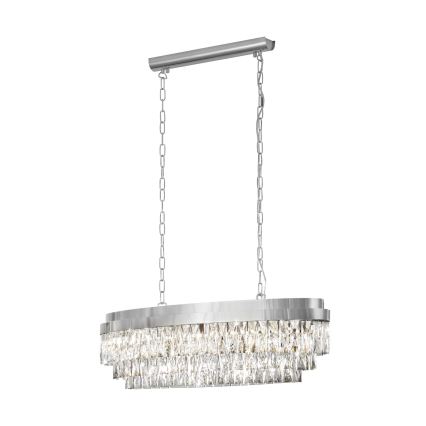 Eglo - Chandelier on a chain 10xE14/40W/230V shiny chrome