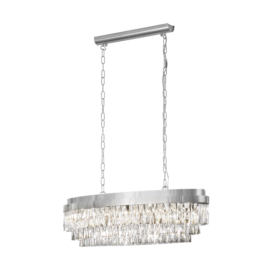 Eglo - Chandelier on a chain 10xE14/40W/230V shiny chrome