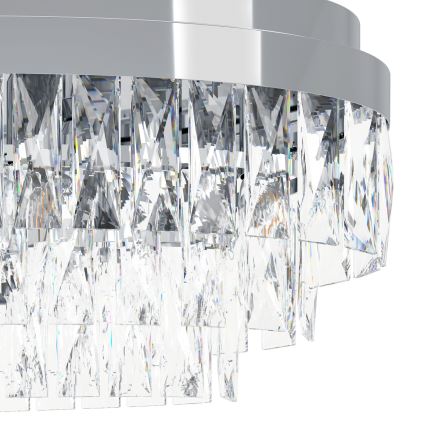 Eglo - Chandelier on a chain 10xE14/40W/230V shiny chrome