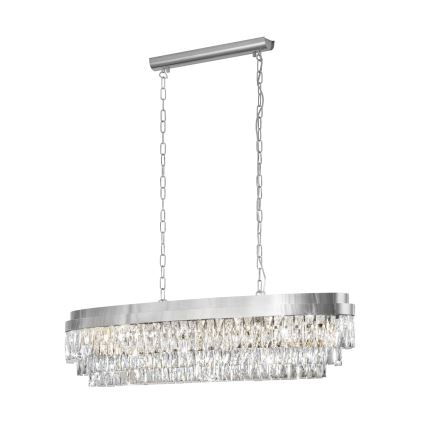 Eglo - Chandelier on a chain 13xE14/40W/230V shiny chrome