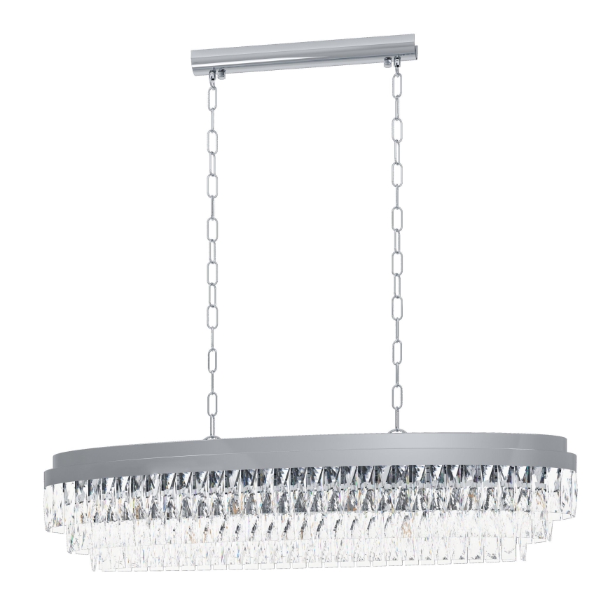 Eglo - Chandelier on a chain 13xE14/40W/230V shiny chrome